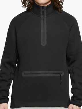 Nike Black Men’s Pullover Hoodie Black Medium NWT